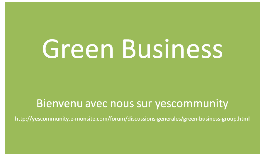 Green business logo
